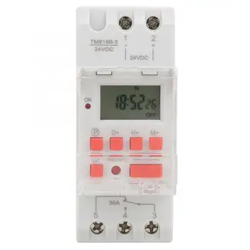 DC 24V 30AWeekly 12/24hrs Timer Switch LCD On Off Control Programmable Time Relay Timer Switch
DC 24V 30AWeekly 12/24hrs Timer Switch LCD On Off Control Programmable Time Relay Timer Switch
