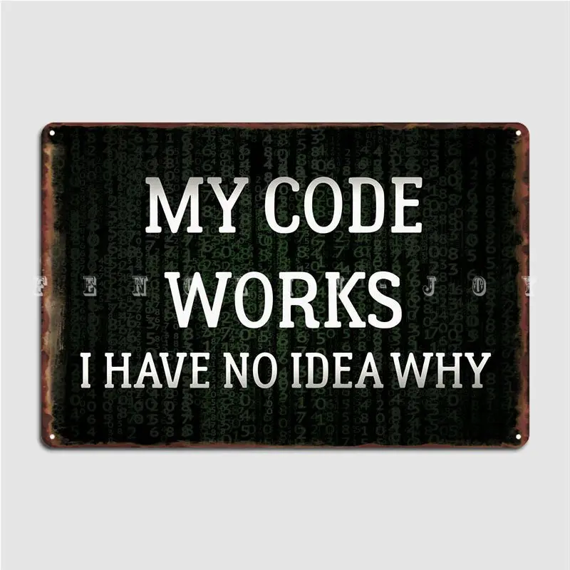 Программатор, металлический плакат с табличкой, декор для паба, гаража на заказ, кино, кухни, гаража, оловянные плакаты с вывесками
Программатор, металлический плакат с табличкой, декор для паба, гаража на заказ, кино, кухни, гаража, оловянные плакаты с вывесками