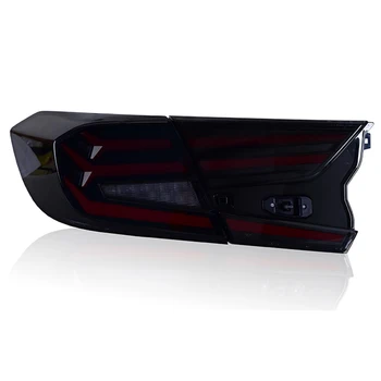 Car Styling Taillight For Honda For Accord 18-19 Rear Lamp DRL + dynamic Turn Signal + Brake + Reverse LED lights 
Car Styling Taillight For Honda For Accord 18-19 Rear Lamp DRL + dynamic Turn Signal + Brake + Reverse LED lights