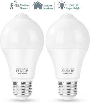 Motion Sensor Light Bulb, Automatic Activated by Movement Security LED Bulb Lamp, 85-265V,6000K
Motion Sensor Light Bulb, Automatic Activated by Movement Security LED Bulb Lamp, 85-265V,6000K