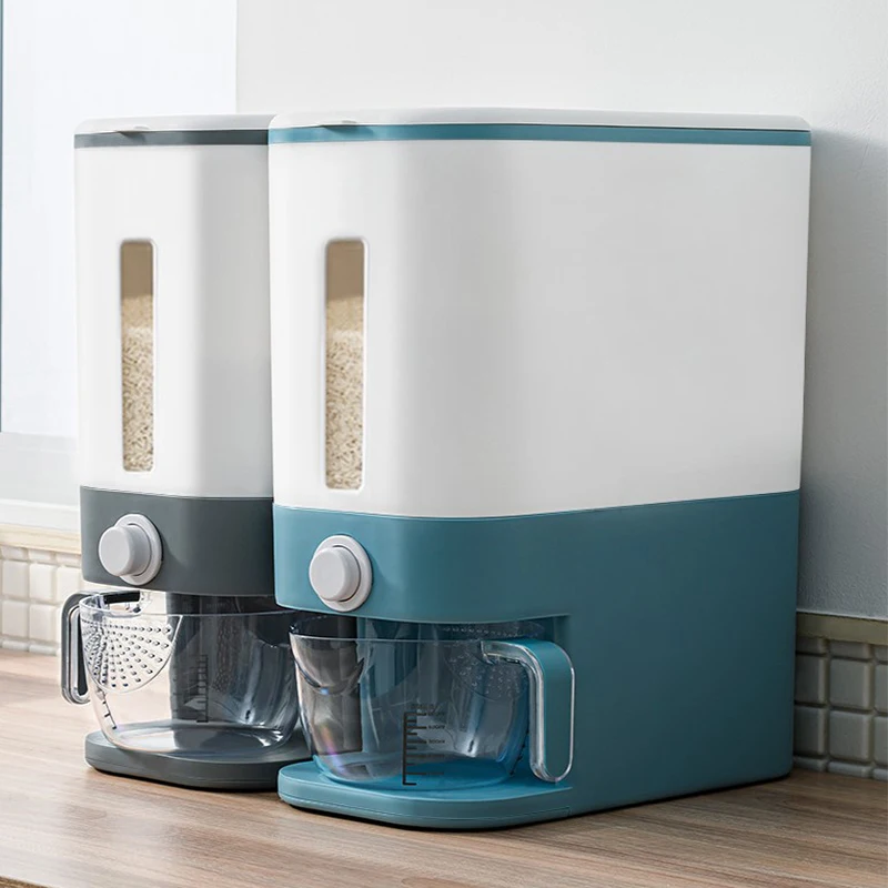 12Kg Automatic Plastic Cereal Dispenser Storage Box Measuring Cup Kitchen Food Container Rice Tank Grain Organizer Container
12Kg Automatic Plastic Cereal Dispenser Storage Box Measuring Cup Kitchen Food Container Rice Tank Grain Organizer Container