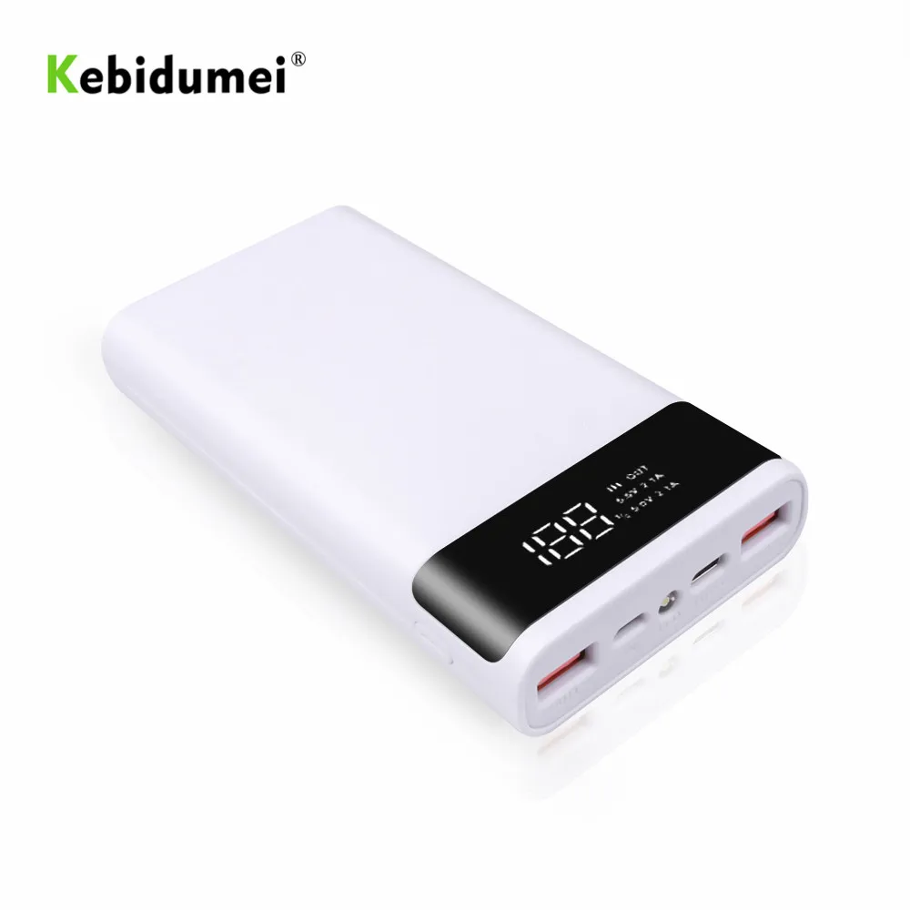 kebidumei Portable 5V 6x18650 Power Bank Battery Box Shell Case DIY Type-C Micro USB Mobile Phone Charger Box Case black/white 
kebidumei Portable 5V 6x18650 Power Bank Battery Box Shell Case DIY Type-C Micro USB Mobile Phone Charger Box Case black/white