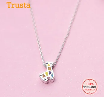 Trustdavis Genuine 925 Sterling Silver Sweet Animals Colours Milu Deer Pendant Necklace For Women Wedding Jewelry Gift DS1868
Trustdavis Genuine 925 Sterling Silver Sweet Animals Colours Milu Deer Pendant Necklace For Women Wedding Jewelry Gift DS1868