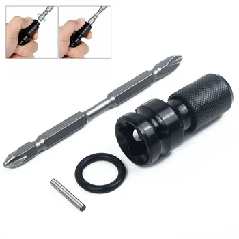 4Pcs/Set Air Impact Wrench Adapter 1/2on 1/4 Nut-on Bit Hex Shaft 100mm Tools