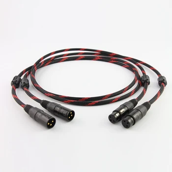 Hifi audio 5N OCC copper XLR balanced Audio Interconnect Cables with gold plated XLR plug XLR to XLR cable
Hifi audio 5N OCC copper XLR balanced Audio Interconnect Cables with gold plated XLR plug XLR to XLR cable