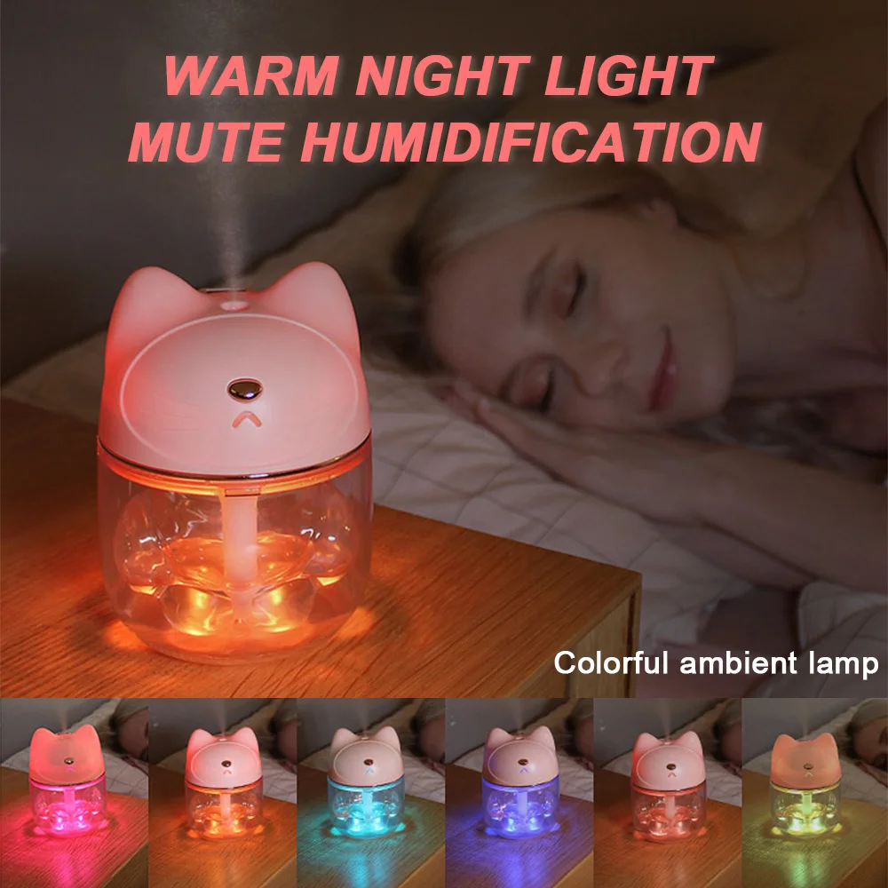 Ultrasonic Air Humidifier with Mini Fan light Creative Cat paw Aroma Essential Humidifier Oil Diffuser Cool Mist Maker Car Home
Ultrasonic Air Humidifier with Mini Fan light Creative Cat paw Aroma Essential Humidifier Oil Diffuser Cool Mist Maker Car Home