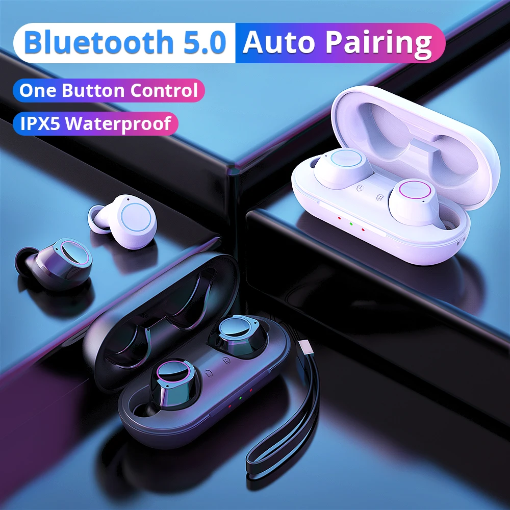 Langsdom TWS Bluetooth наушники для телефона спортивные настоящие беспроводные стерео