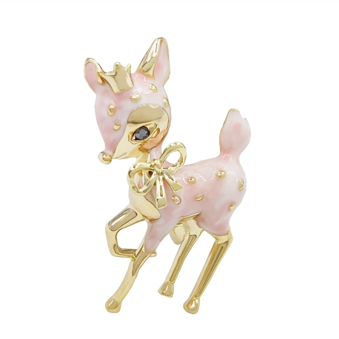 

Blucome Christmas Brooch for Women Cute Anime Sika Deer Men's Brooch for Christmas New Year Gift Quality Jewelry for Women 2021