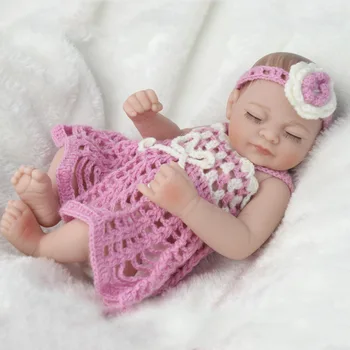 Mini Reborn Baby Doll 28CM Lifelike Full Body Silicone Bath Toys Sleeping Girl Doll Newborn Baby Toys For Kids Birthday Gift
Mini Reborn Baby Doll 28CM Lifelike Full Body Silicone Bath Toys Sleeping Girl Doll Newborn Baby Toys For Kids Birthday Gift