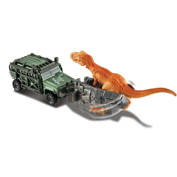 Zabawka dziedzictwa Jurassic Park: Odlewniczy transporter Jurassic 1:64 Tyrannosaurus, Jeep Raptor, helikopter, mini dinozaury - Wianko - 13