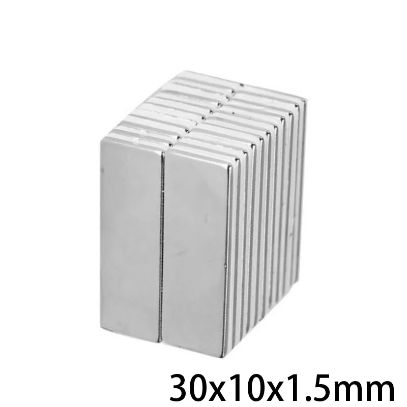 10~100pcs 30x10x1.5 Strong Quadrate Neodymium Magnet 30mm*10mm Powerful NdFeB Magnetic 30x10x1.5mm Rare Earth Magnets 30*10*1.5 
10~100pcs 30x10x1.5 Strong Quadrate Neodymium Magnet 30mm*10mm Powerful NdFeB Magnetic 30x10x1.5mm Rare Earth Magnets 30*10*1.5