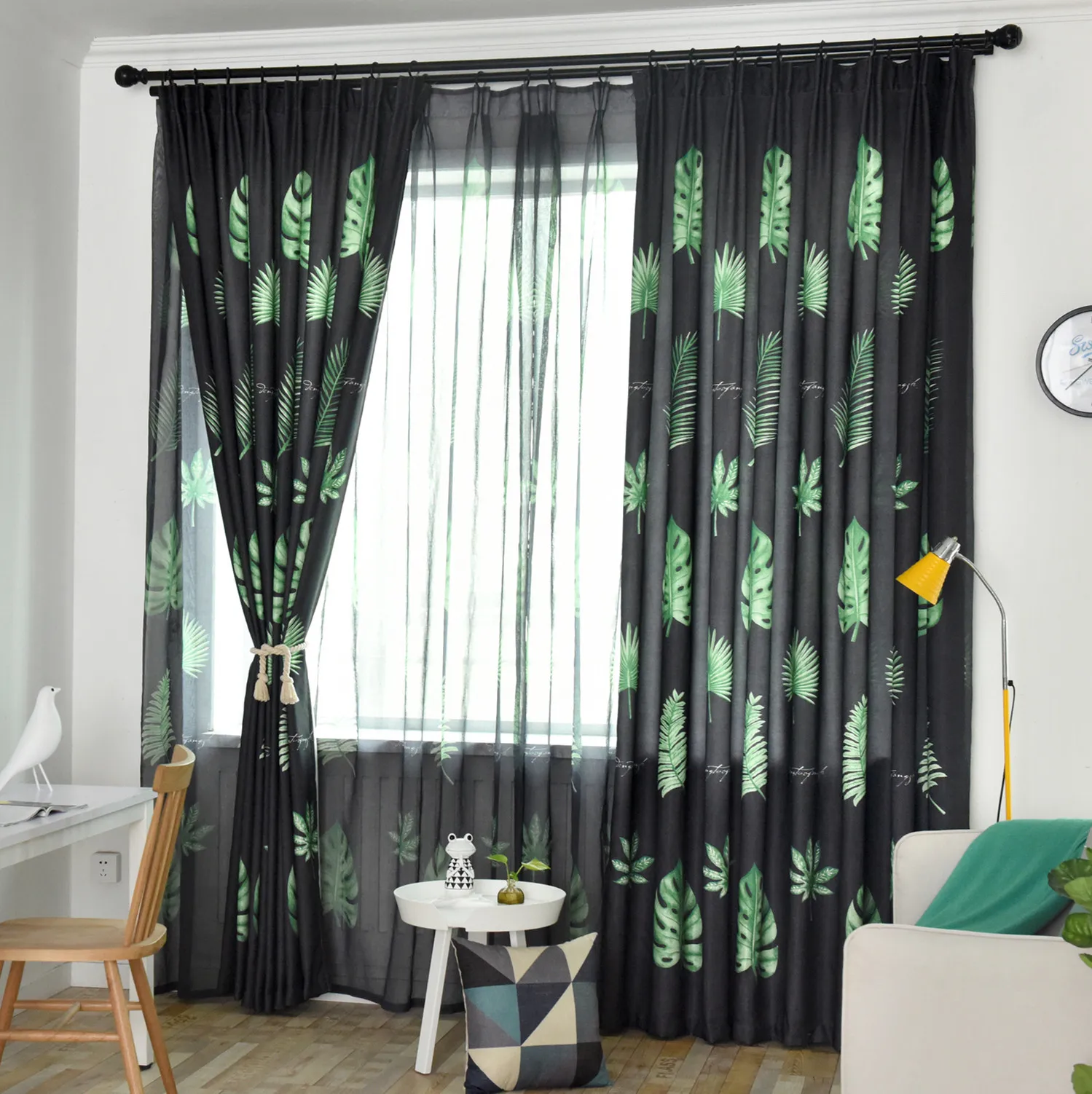 Simple and Modern Nordic Plant Cotton and Linen Curtain Custom-made Living Room Bedroom Study Finished Curtain
Simple and Modern Nordic Plant Cotton and Linen Curtain Custom-made Living Room Bedroom Study Finished Curtain