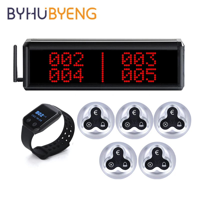 BYHUBYENG Restaurant Fast Food Wireless Waiter Calling Nurse Call Bell Button System Watch Queue Number Display Management
BYHUBYENG Restaurant Fast Food Wireless Waiter Calling Nurse Call Bell Button System Watch Queue Number Display Management