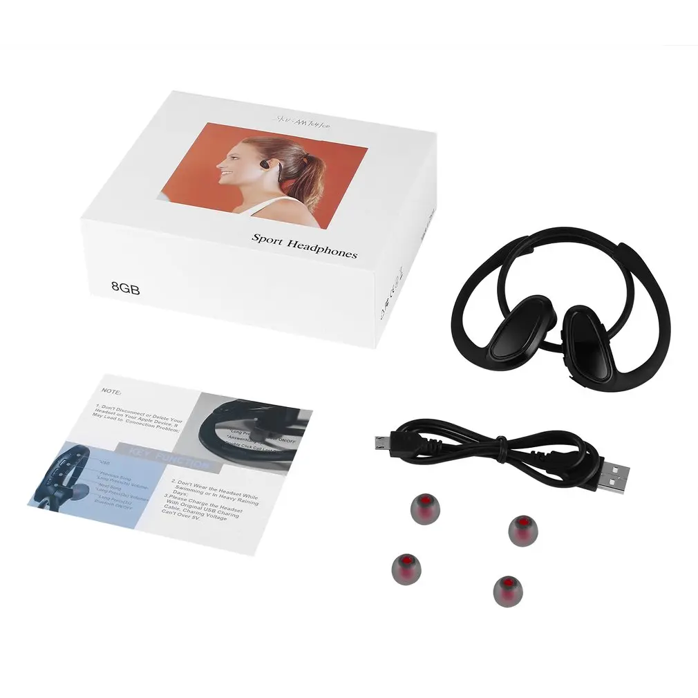 4.2 Headset Ultra-light Wireless Sport MP3 Earphones Built-in 8GB Memory Sweatproof Running Stereo Earphones
4.2 Headset Ultra-light Wireless Sport MP3 Earphones Built-in 8GB Memory Sweatproof Running Stereo Earphones