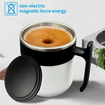 Self Stirring Mug Stainless Steel Automatic Mixing Coffee Cup Magnetic Temperature Difference Smart Mug Temperature Control Mug
Self Stirring Mug Stainless Steel Automatic Mixing Coffee Cup Magnetic Temperature Difference Smart Mug Temperature Control Mug