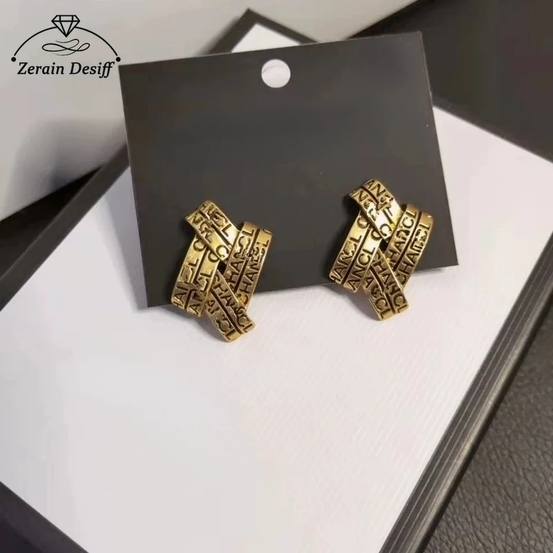 S925 Silver Needle Bronze Personality Stud Earrings Fashion Geometric Earrings Trendy All-match Earrings New Earrings
S925 Silver Needle Bronze Personality Stud Earrings Fashion Geometric Earrings Trendy All-match Earrings New Earrings