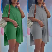 Women Tracksuit Chic Two Piece V-Neck Mid-length Top Elastic Waist Shorts Set for Lounge T-shirt Shorts Set Top Shorts Set
Women Tracksuit Chic Two Piece V-Neck Mid-length Top Elastic Waist Shorts Set for Lounge T-shirt Shorts Set Top Shorts Set