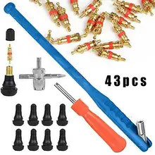 43 Pcs/A Set Car Tyre Valve Repair Tool Kit Motorcycles Installation Tools Electric Vehicles Accessoires Tyre Valve Core Remover
43 Pcs/A Set Car Tyre Valve Repair Tool Kit Motorcycles Installation Tools Electric Vehicles Accessoires Tyre Valve Core Remover
