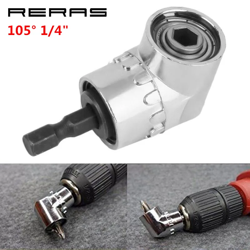 1/4 Inch Hex Shank Drill Bit Angle Driver 105 Degree Adjustable Screwdriver Parts Sent of tools Accessories 1/4" | Инструменты