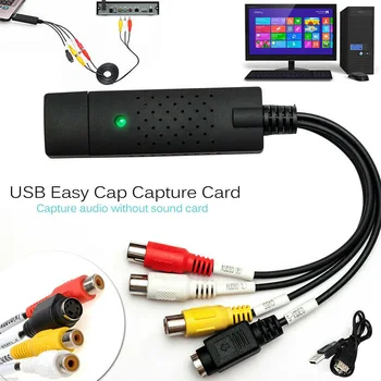 Easycap USB 2.0 Audio TV Video VHS To DVD PC HDD Converter Adapter Capture Card Adapter VHS To DVD HDD TV Card
Easycap USB 2.0 Audio TV Video VHS To DVD PC HDD Converter Adapter Capture Card Adapter VHS To DVD HDD TV Card