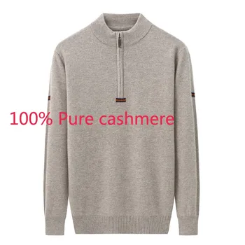 New Arrival Fashion High Quality Casual Men Pure Cashmere Zipper Half High Collar Computer Knitted Pullovers Sweater Size XS-3XL
New Arrival Fashion High Quality Casual Men Pure Cashmere Zipper Half High Collar Computer Knitted Pullovers Sweater Size XS-3XL