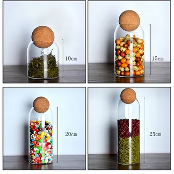 Round Ball Cork Seal Glass Storage Jar Transparent Glass Storage Jar Coffee Tank Grains Dried Fruit Sealed Jar Kitchen Storage
Round Ball Cork Seal Glass Storage Jar Transparent Glass Storage Jar Coffee Tank Grains Dried Fruit Sealed Jar Kitchen Storage