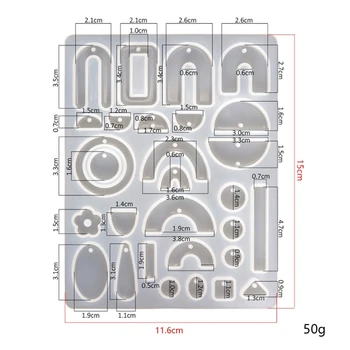 New Crystal Epoxy Resin Mold Earring Ear Pendant Casting Silicone Mould DIY Crafts Jewelry Making Tools
New Crystal Epoxy Resin Mold Earring Ear Pendant Casting Silicone Mould DIY Crafts Jewelry Making Tools