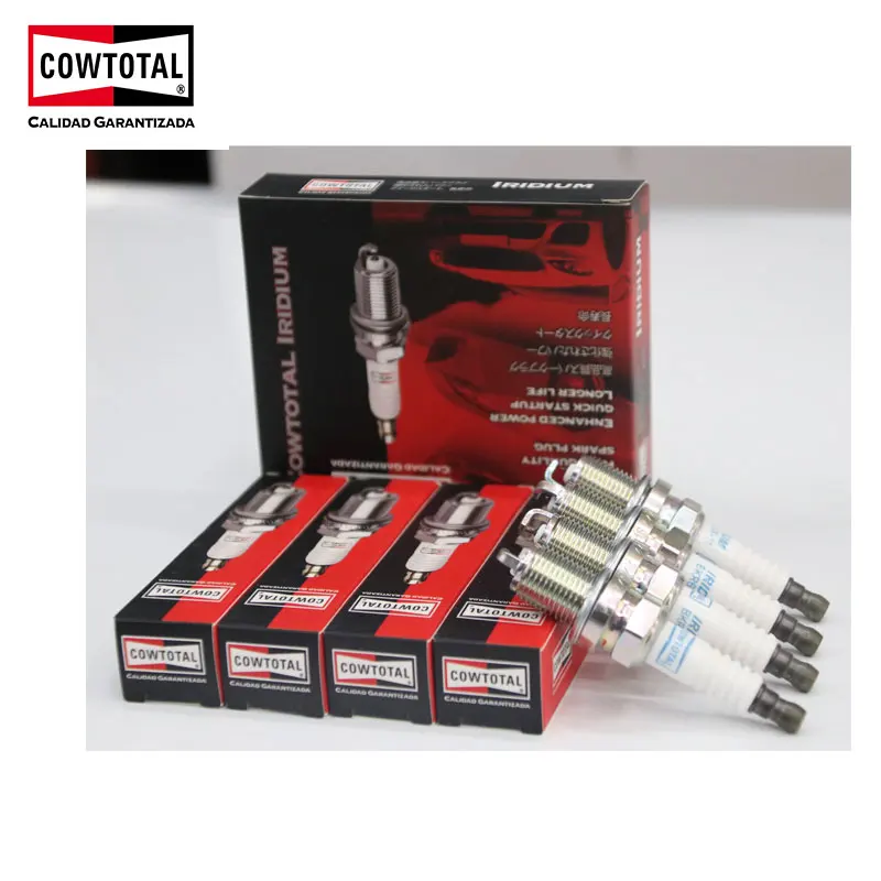 

COWTOTAL Universal Car Spark Plug Replacing 4PCS Iridium BKR6EIX-11/4272 For Honda Civic/Fit/Volkswagen Golf/BMW/Haval/
