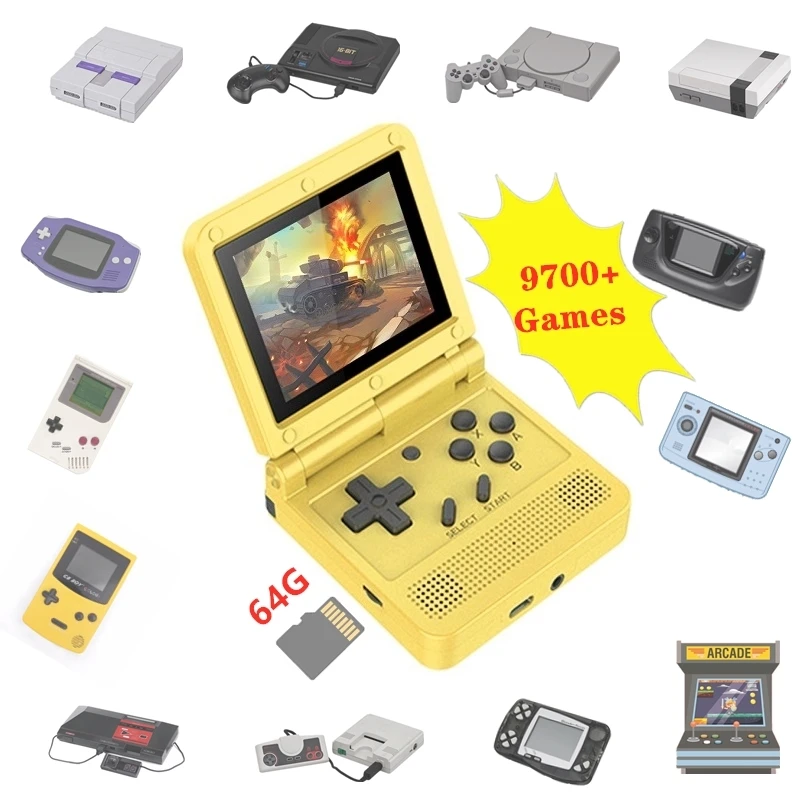 64G 9700 Games Complete Colletion Open Source Retro Handheld Game Console with 12 Emulators for PS1 for Nes for Snes for GBA
64G 9700 Games Complete Colletion Open Source Retro Handheld Game Console with 12 Emulators for PS1 for Nes for Snes for GBA