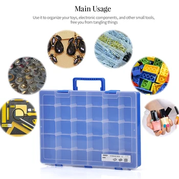 Plastic Toy Organizer Parts Storage Box Craft Cabinet Components Storage Case Adjustable Dividers 30 Grids
Plastic Toy Organizer Parts Storage Box Craft Cabinet Components Storage Case Adjustable Dividers 30 Grids