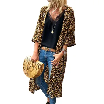 Women Coats Loose Cardigan Leopard Printed Jacket Fashion Long Sleeves Plus Sizes Fancy Modern Lady Streetwear Female Clothes
Women Coats Loose Cardigan Leopard Printed Jacket Fashion Long Sleeves Plus Sizes Fancy Modern Lady Streetwear Female Clothes