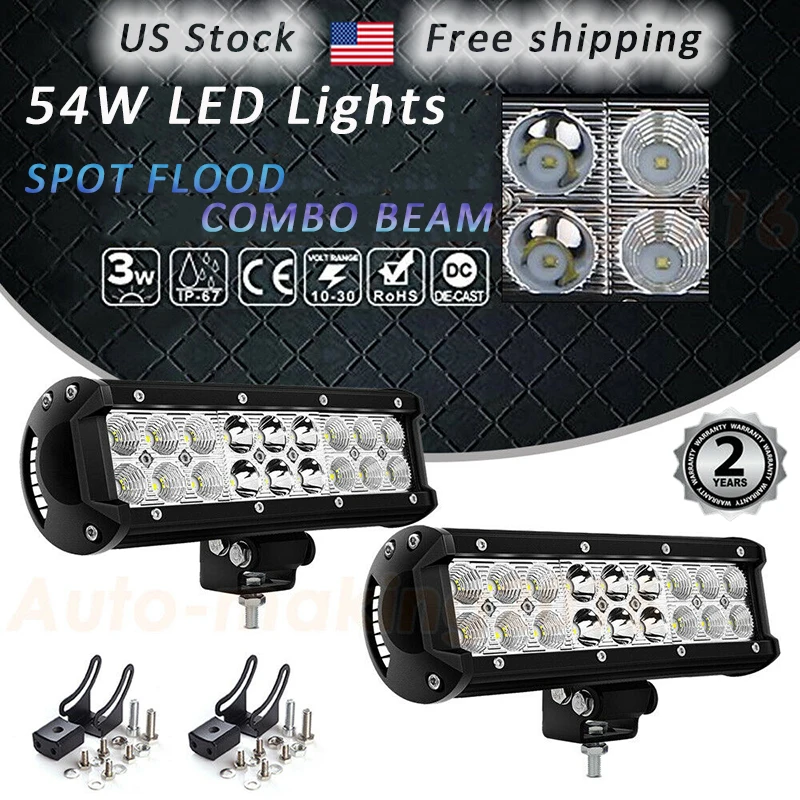 2*54W Led Work Light Bar for Offroad Boat with Aluminum Housing LED Fog Lamp Passing Light for JEEP Ford OFF ROAD PICKUP ATV UTV
2*54W Led Work Light Bar for Offroad Boat with Aluminum Housing LED Fog Lamp Passing Light for JEEP Ford OFF ROAD PICKUP ATV UTV