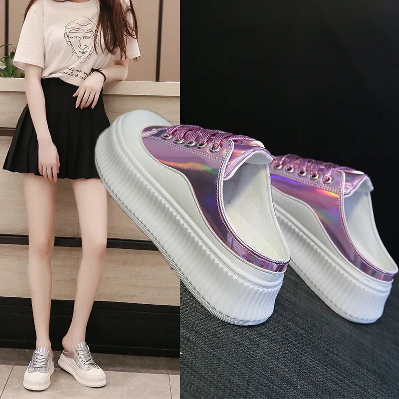 Ozhouzhan 2019 Spring New Style Online Celebrity Cool WOMEN'S Shoes round-Toe Lace-up Thick Bottomed Platform Shoes Versatile Ca
Ozhouzhan 2019 Spring New Style Online Celebrity Cool WOMEN'S Shoes round-Toe Lace-up Thick Bottomed Platform Shoes Versatile Ca