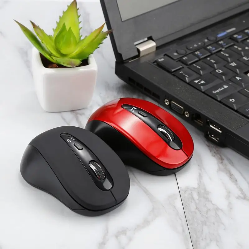 Беспроводная мышь Bluetooth Регулируемая 1600DPI оптическая игровая мыши для ноутбука