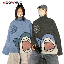 2022 Turtlenecks Shark Casual Fashion Sweater Men Autumn Winter Patchwor Harajuku Korean Style High Neck Oversized Grey MOOWNUC
2022 Turtlenecks Shark Casual Fashion Sweater Men Autumn Winter Patchwor Harajuku Korean Style High Neck Oversized Grey MOOWNUC