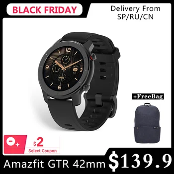 Global Version Amazfit GTR 42mm 47mm Huami Smart Watch 5ATM Waterproof 24 Days Battery GPS Music Control Support For Android IOS
Global Version Amazfit GTR 42mm 47mm Huami Smart Watch 5ATM Waterproof 24 Days Battery GPS Music Control Support For Android IOS
