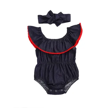 Newborn Infant Baby Girls Denim Romper Ruffles Jumpsuit Summer Toddler Baby Girl Clothes
Newborn Infant Baby Girls Denim Romper Ruffles Jumpsuit Summer Toddler Baby Girl Clothes