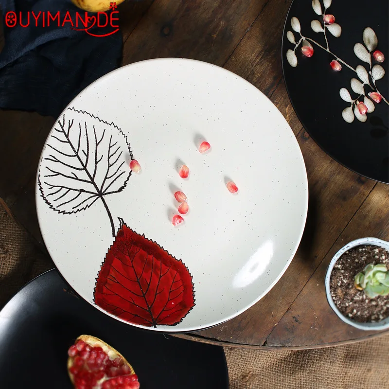 Exquisite Ceramic Plate Reaction Glaze Hand-painted Tableware Hotel Restaurant Personality Printed Plate Creative Tableware
Exquisite Ceramic Plate Reaction Glaze Hand-painted Tableware Hotel Restaurant Personality Printed Plate Creative Tableware