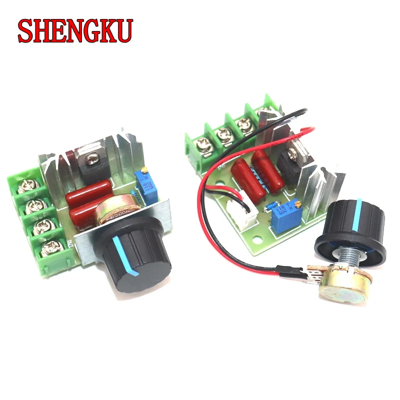 Voltage regulator AC 220V 2000W SCR Power regulator Dimming Dimmers Motor Speed Controller Thermostat Electronic Module
Voltage regulator AC 220V 2000W SCR Power regulator Dimming Dimmers Motor Speed Controller Thermostat Electronic Module