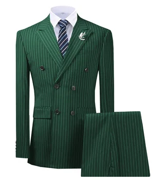 Stripe Green Men Suit 2 Pieces Pinstripe Notch Lapel Tuxedos Slim Fit Wedding Blazer Gentleman Evening Prom Suit(jacket+pants)
Stripe Green Men Suit 2 Pieces Pinstripe Notch Lapel Tuxedos Slim Fit Wedding Blazer Gentleman Evening Prom Suit(jacket+pants)