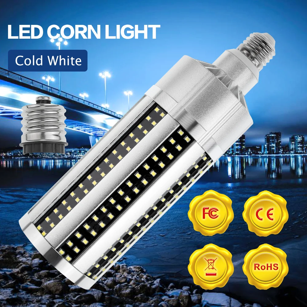 E27 LED Garage Light 50W 54W 60W Bulb High Power E39 Corn Bulb LED Lamp High Power Bombillas 110V Supermarket Warehouse Lighting
E27 LED Garage Light 50W 54W 60W Bulb High Power E39 Corn Bulb LED Lamp High Power Bombillas 110V Supermarket Warehouse Lighting
