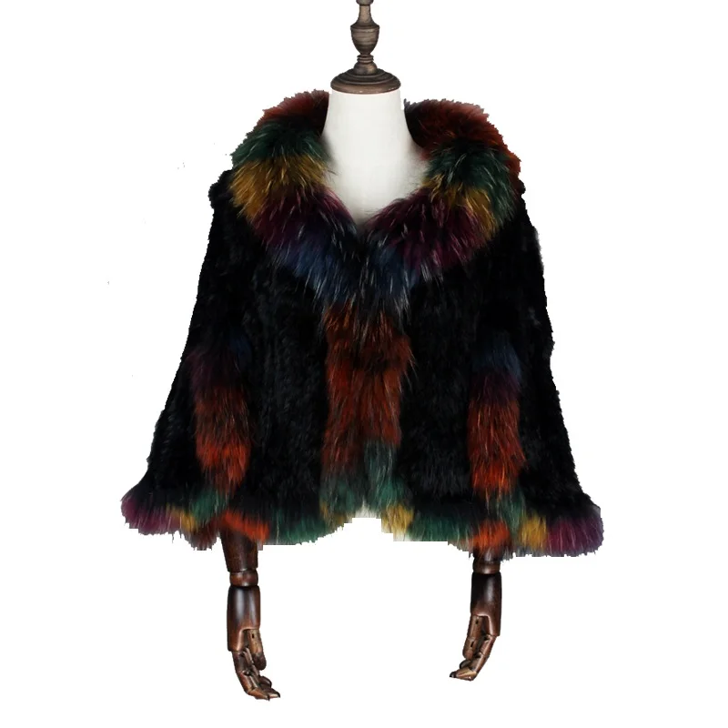 2020 NEW real rabbit fur knitted shawls /poncho with real raccoon fur collar women's fashion solid Scarves & Wraps V728-1
2020 NEW real rabbit fur knitted shawls /poncho with real raccoon fur collar women's fashion solid Scarves & Wraps V728-1