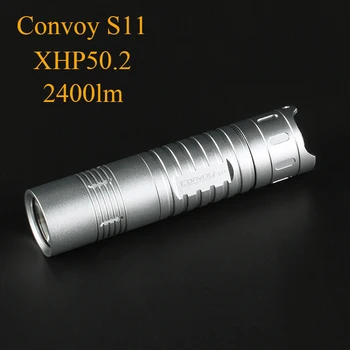 Convoy S11 XHP50.2 2400lm LED Flashlight Tactical Torch 18650 26650 Rechargeable Linterna LED High Powerful Lantern Work Light
Convoy S11 XHP50.2 2400lm LED Flashlight Tactical Torch 18650 26650 Rechargeable Linterna LED High Powerful Lantern Work Light