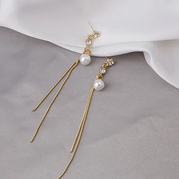 2020 New Fashion All-match Simple Atmosphere Immortal Tassel Pearl Ladies Earrings Set Temperament Slim Simple Ear Stud
2020 New Fashion All-match Simple Atmosphere Immortal Tassel Pearl Ladies Earrings Set Temperament Slim Simple Ear Stud