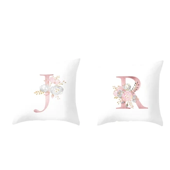 2x 18 Inch Letter Pink Floral Printing Pillow Case Throw Cushion Cover Pillow Cover Sofa Home Decor Letter J & R
2x 18 Inch Letter Pink Floral Printing Pillow Case Throw Cushion Cover Pillow Cover Sofa Home Decor Letter J & R