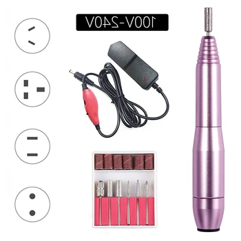 1 Set 6 Bits Electric Nail Drill Machine 2 Way Rotate Machine for Manicure Pedicure Nail Cutter 20000RPM Mini Portable Pen New
1 Set 6 Bits Electric Nail Drill Machine 2 Way Rotate Machine for Manicure Pedicure Nail Cutter 20000RPM Mini Portable Pen New
