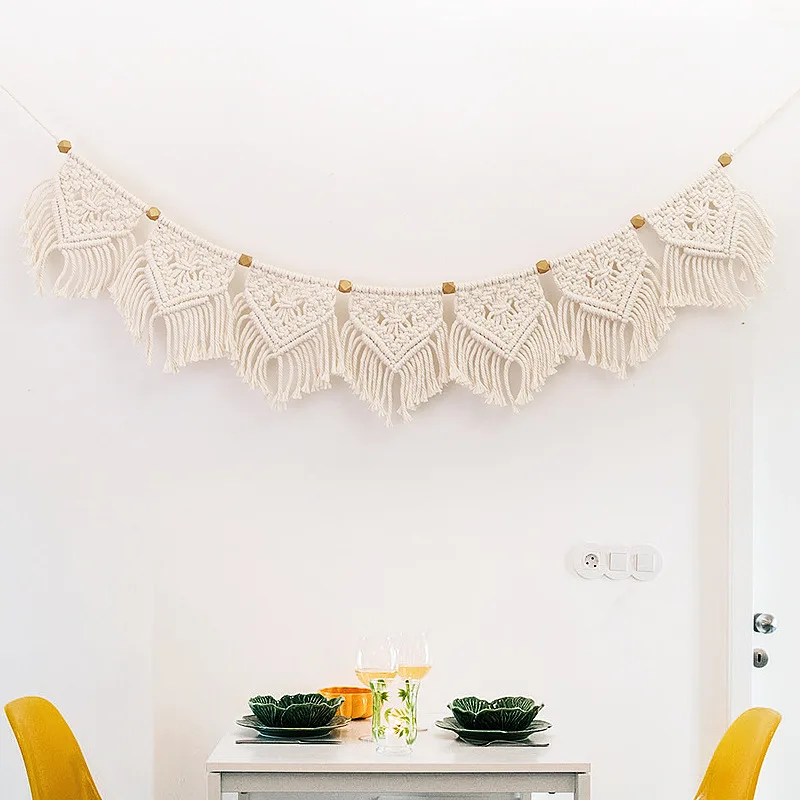 Macrame Fringed Woven Tapestry Wall Hanging Home Wall Decoration Boho Decor Living Room Bedroom Headboard Wall Hanging
Macrame Fringed Woven Tapestry Wall Hanging Home Wall Decoration Boho Decor Living Room Bedroom Headboard Wall Hanging