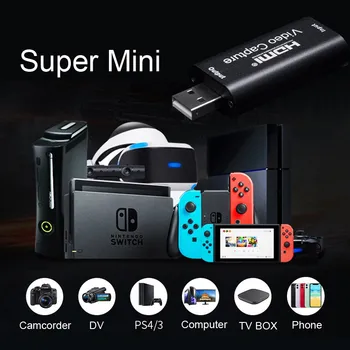 Original Mini 4K 1080P 30fps USB Video Capture Card HDMI Phone Computer Game TV BOX DVD Recording Box PC Live Stream Broadcast
Original Mini 4K 1080P 30fps USB Video Capture Card HDMI Phone Computer Game TV BOX DVD Recording Box PC Live Stream Broadcast