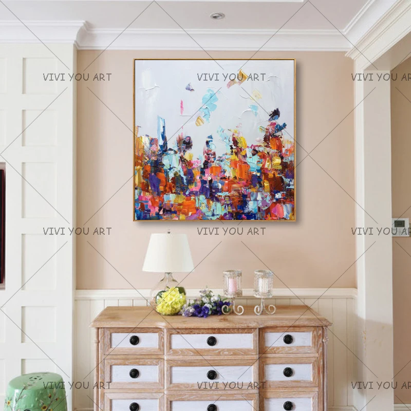 Christmas Colorful Large Abstract Handpainted Canvas Art Landscape Oil Painting Wall Pictures For Living Room Modern no frame
Christmas Colorful Large Abstract Handpainted Canvas Art Landscape Oil Painting Wall Pictures For Living Room Modern no frame