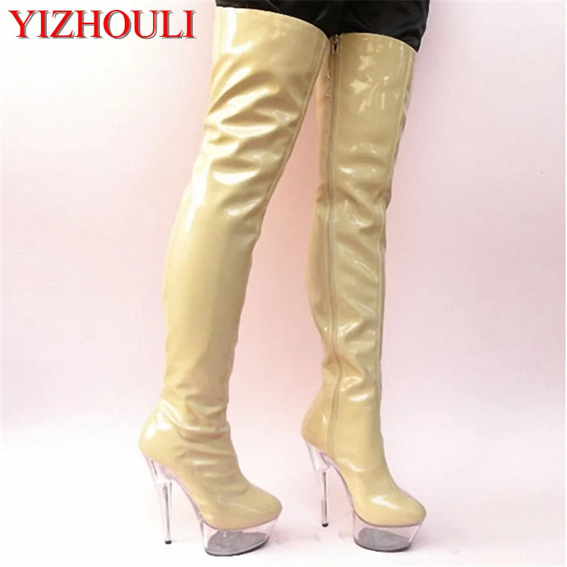 Ultra 15cm Sexy Over-The-Knee Boots Soft PU Leather Thigh High Boots Sexy Long Dance Shoes
Ultra 15cm Sexy Over-The-Knee Boots Soft PU Leather Thigh High Boots Sexy Long Dance Shoes